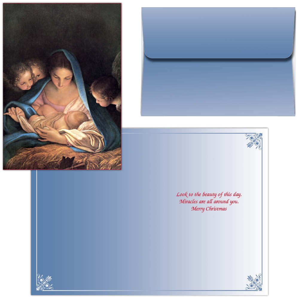 Mary Holding Baby Jesus - Boxed Christmas Cards 16 Cards and Envelopes