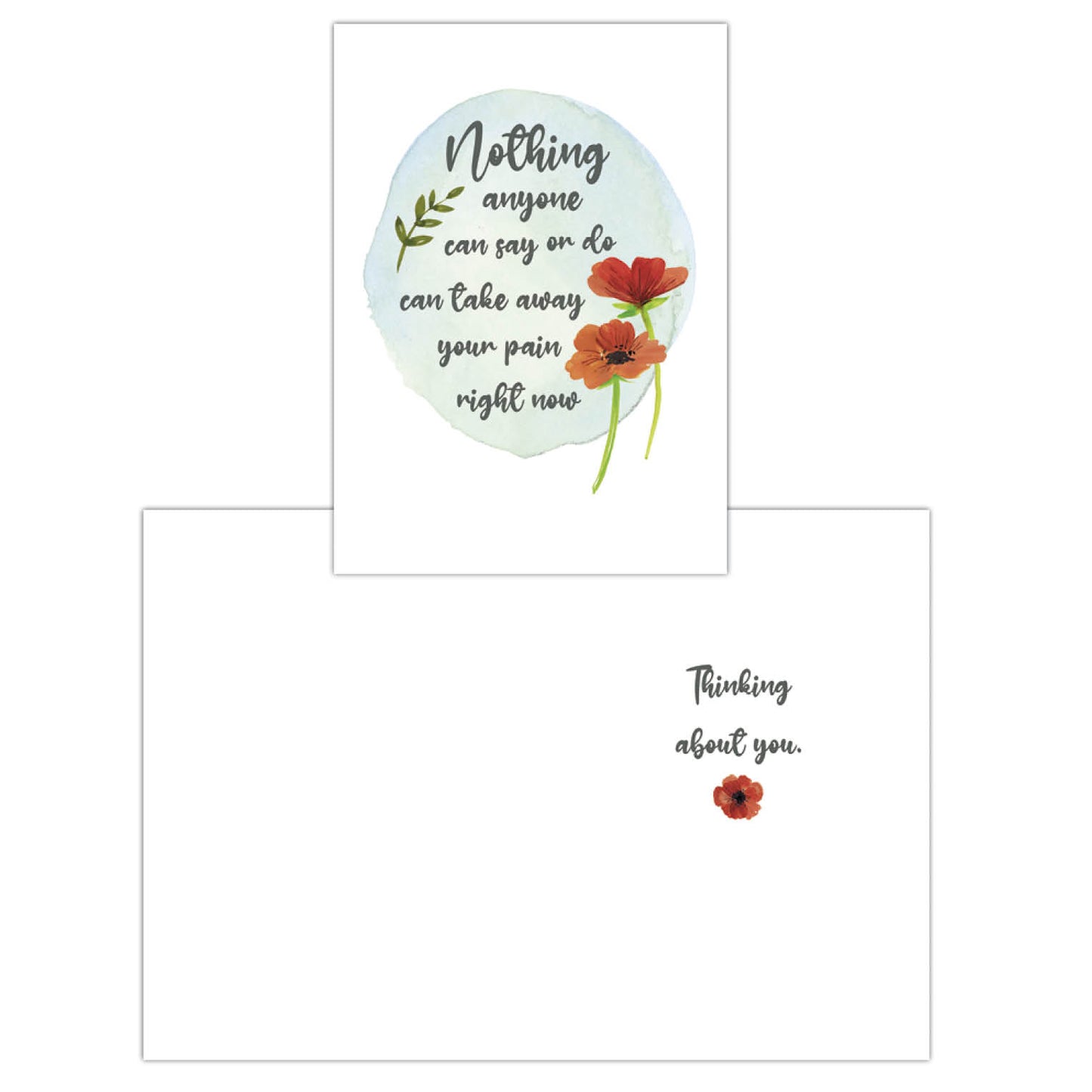 Watercolor Meadow Flowers Sympathy Card