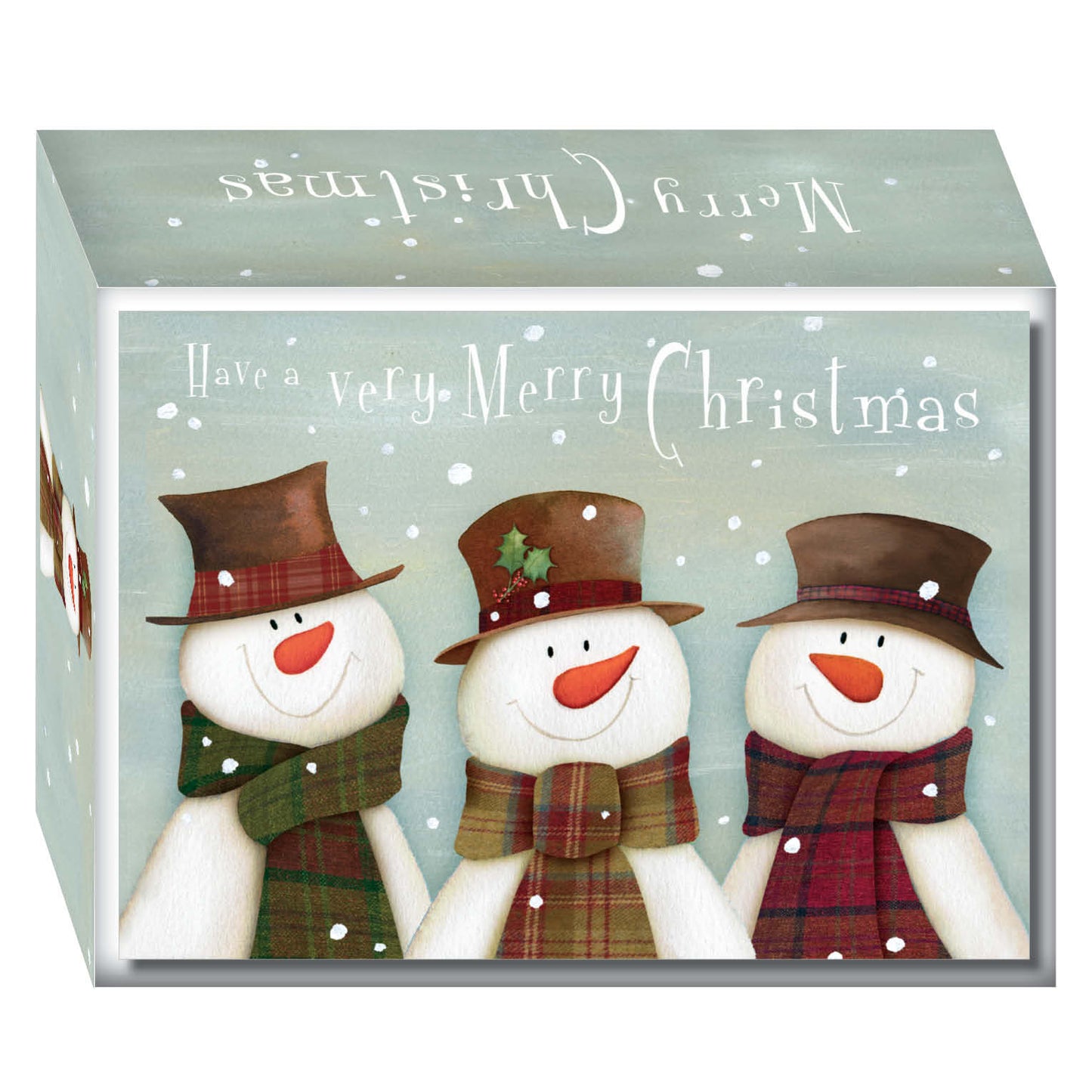 Snowman Trio - 30 Boxed Christmas Cards and Envelopes