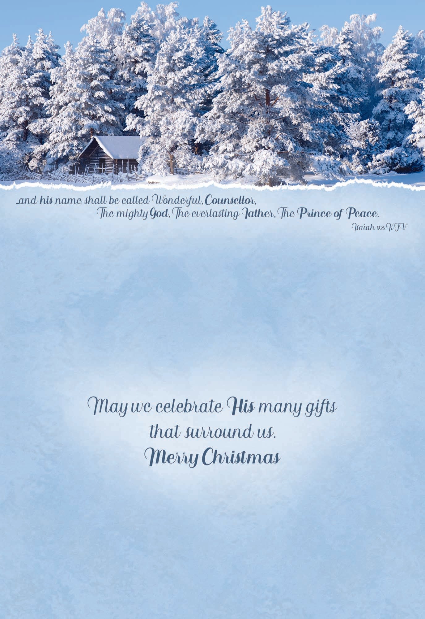 May we celebrate His many gifts that surround us. Merry Christmas.