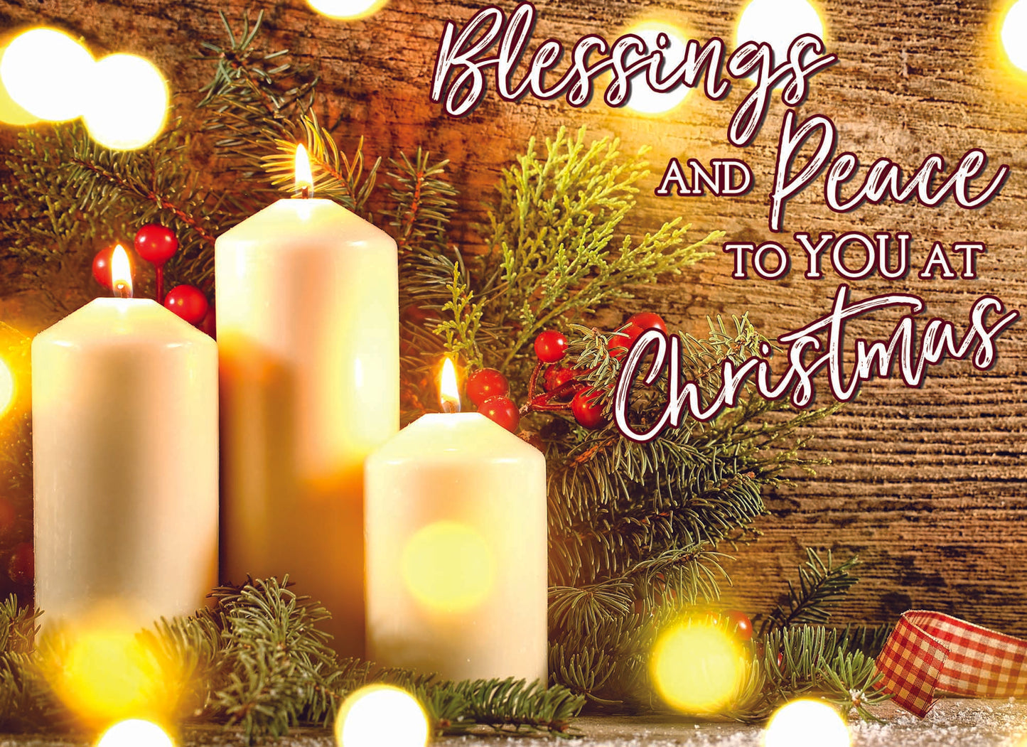 Blessings and Peace to you at Christmas Card