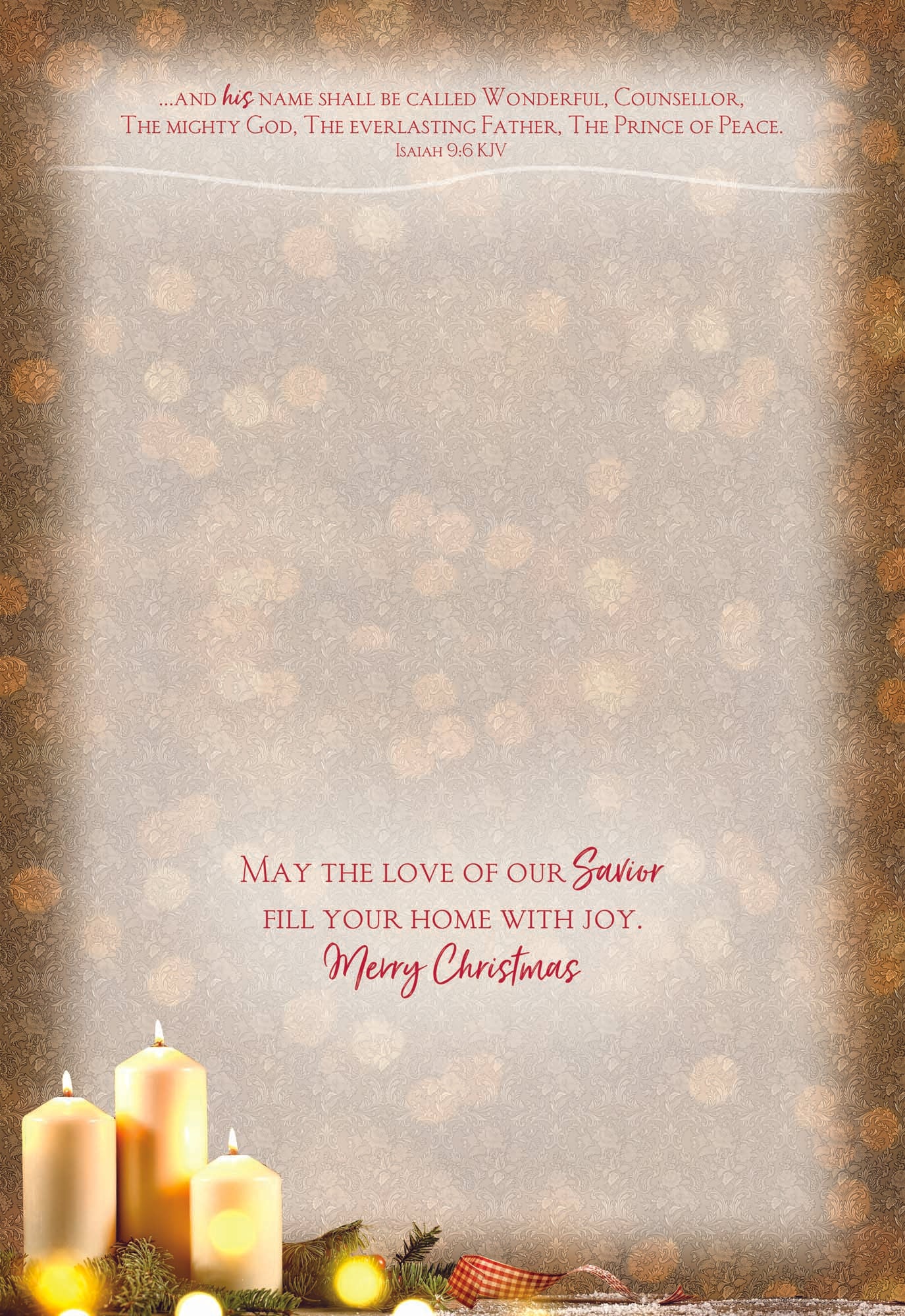 May the love of our Savior fill your home with joy. Merry Christmas