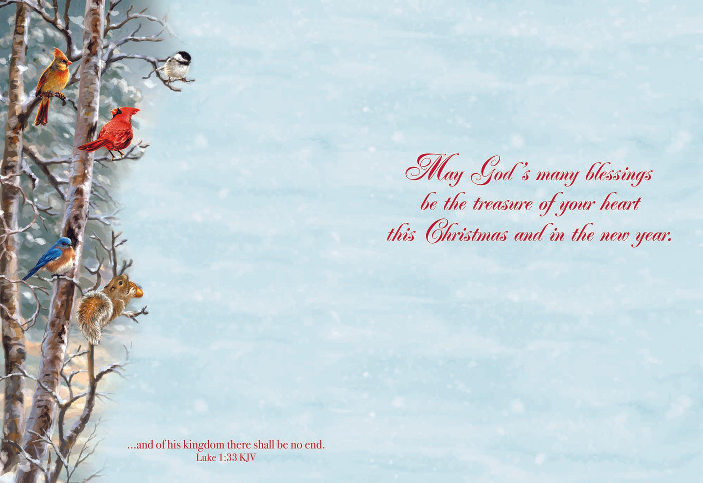 May God's many blessings be the treasure of your heart this Christmas and in the new year.