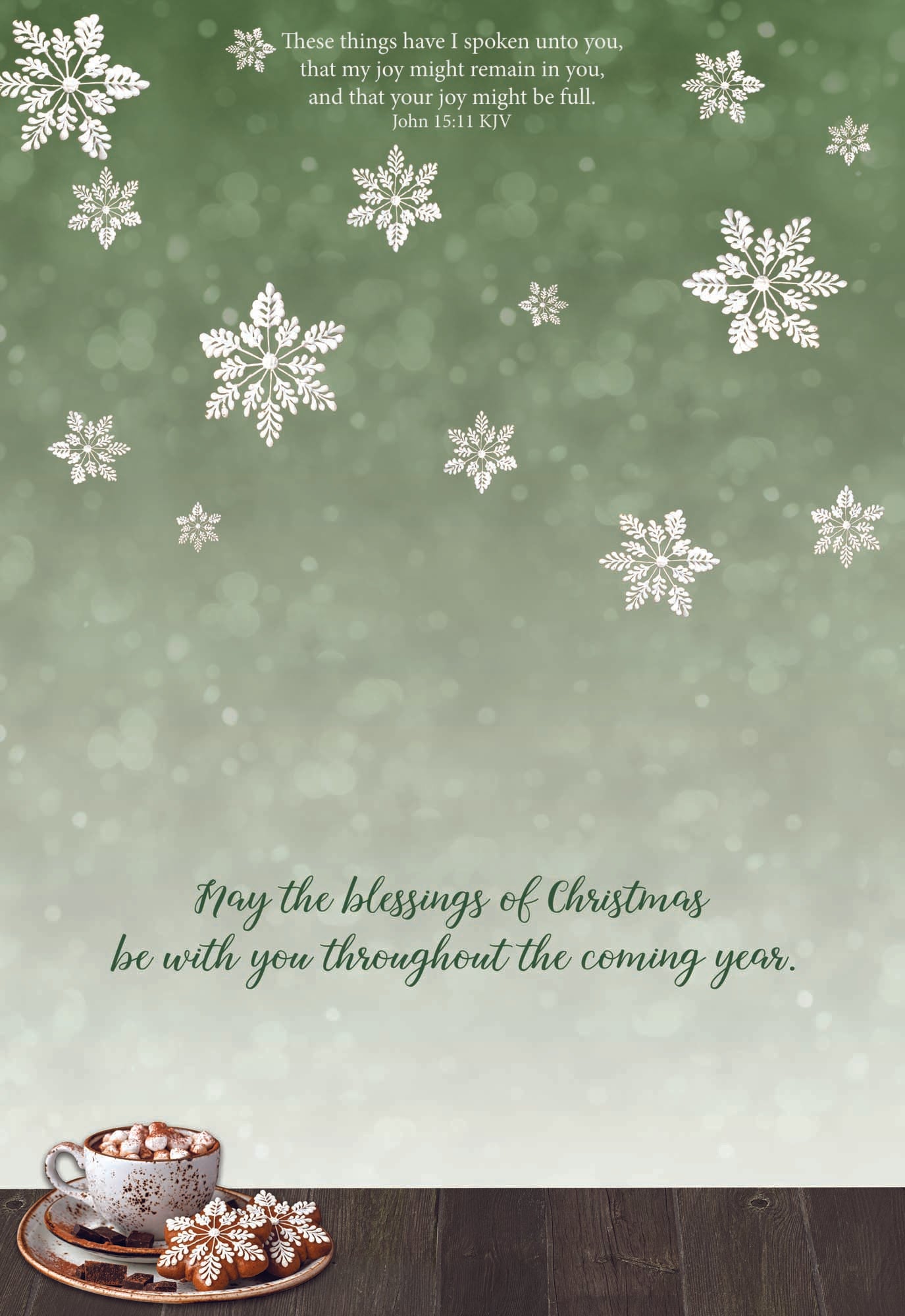 May the blessings of Christmas be with you throughout the coming year.