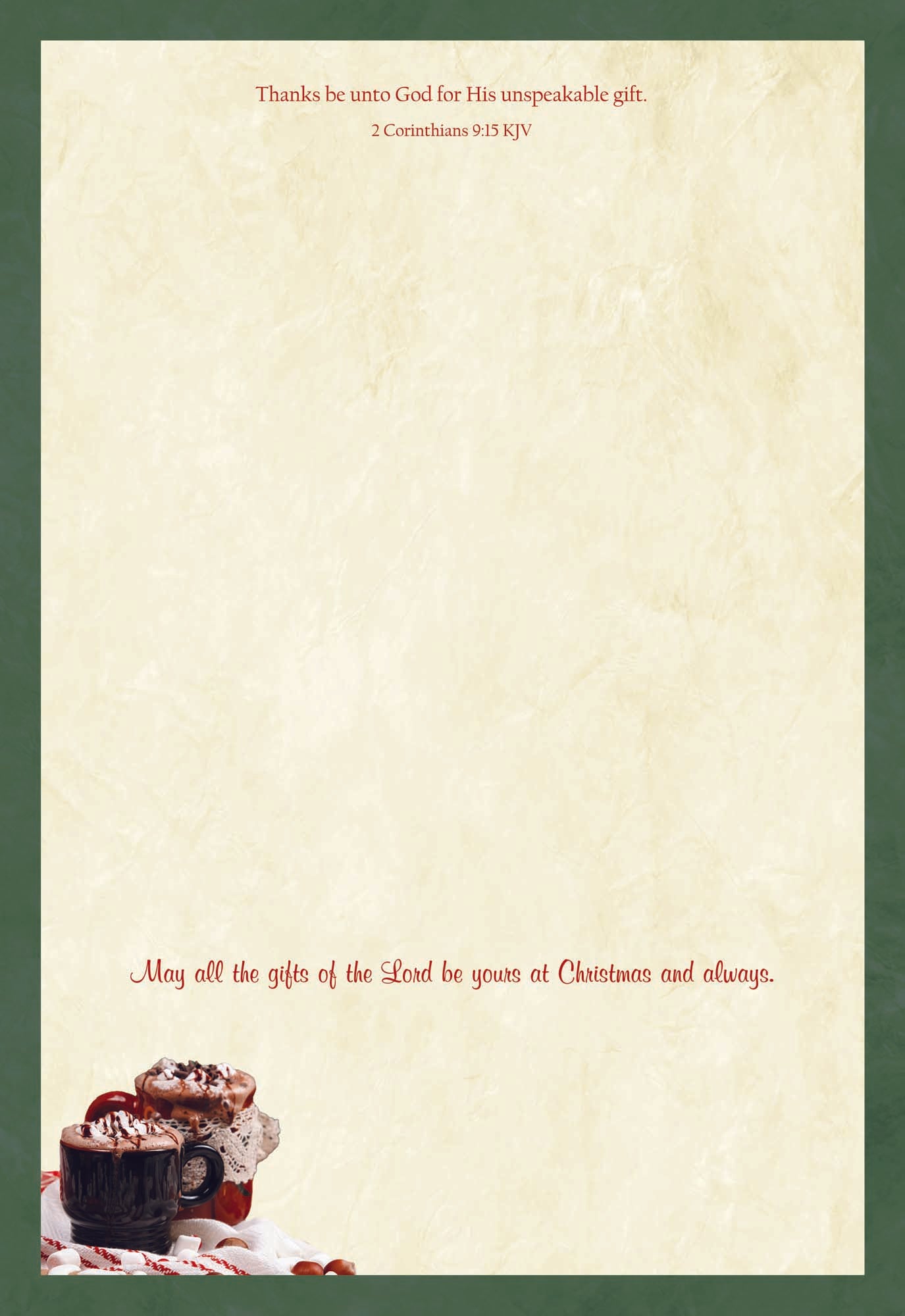 May all the gifts of the Lord be yours at Christmas and always.