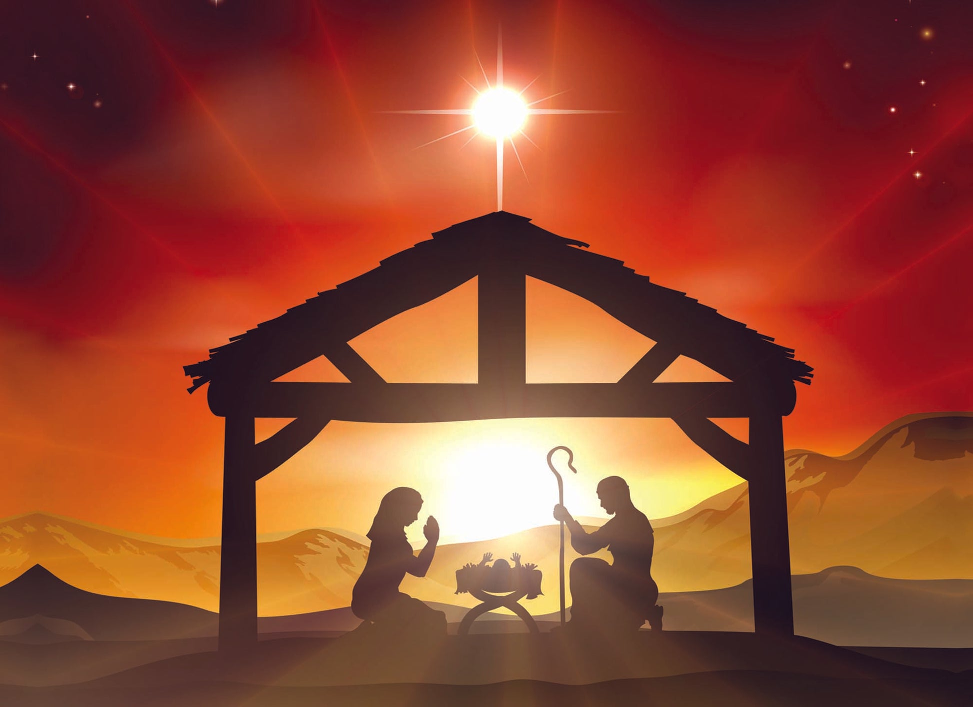 Mary, Joseph and Jesus Christ Card