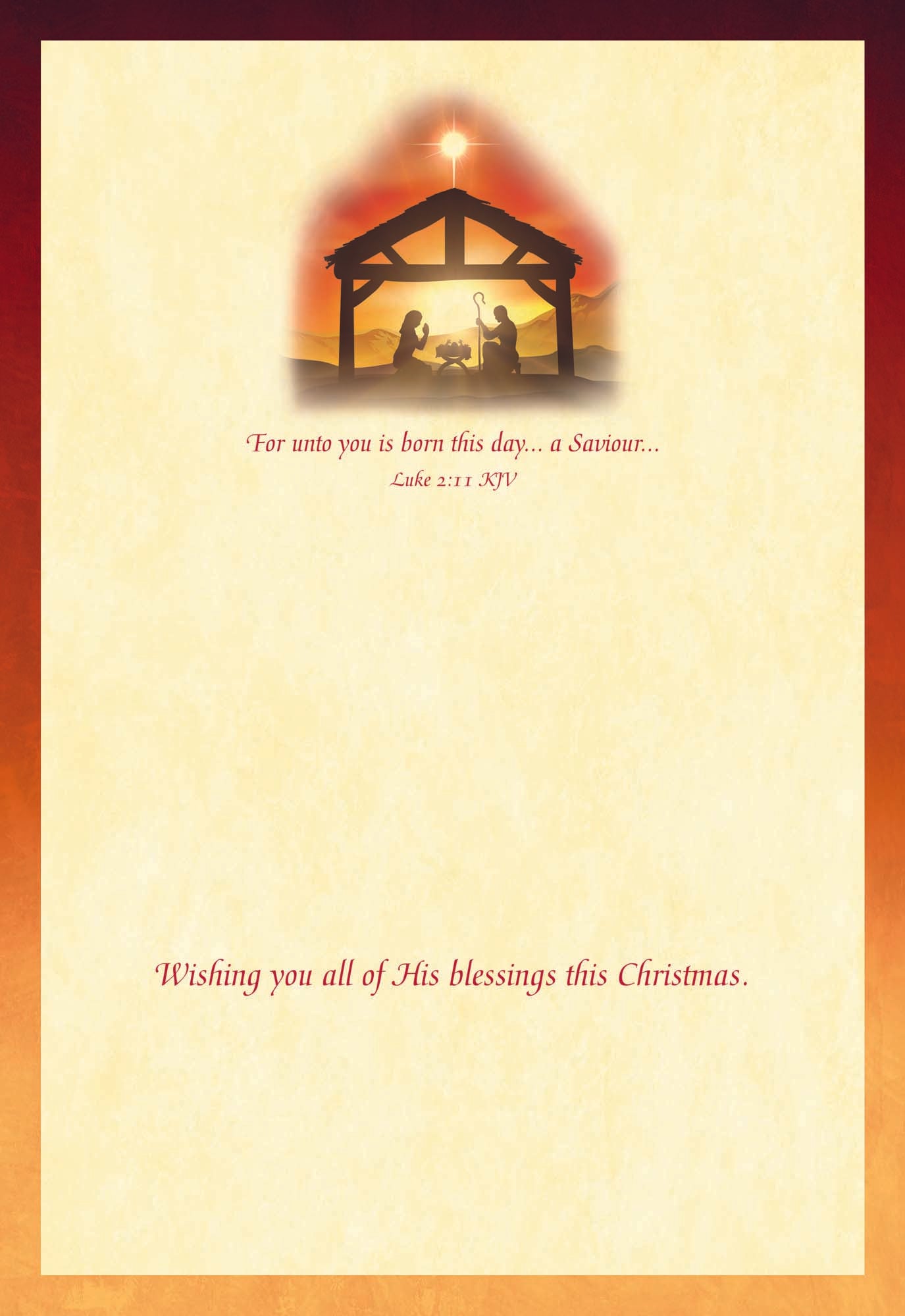 Wishing you all of His blessings this Chrismas.