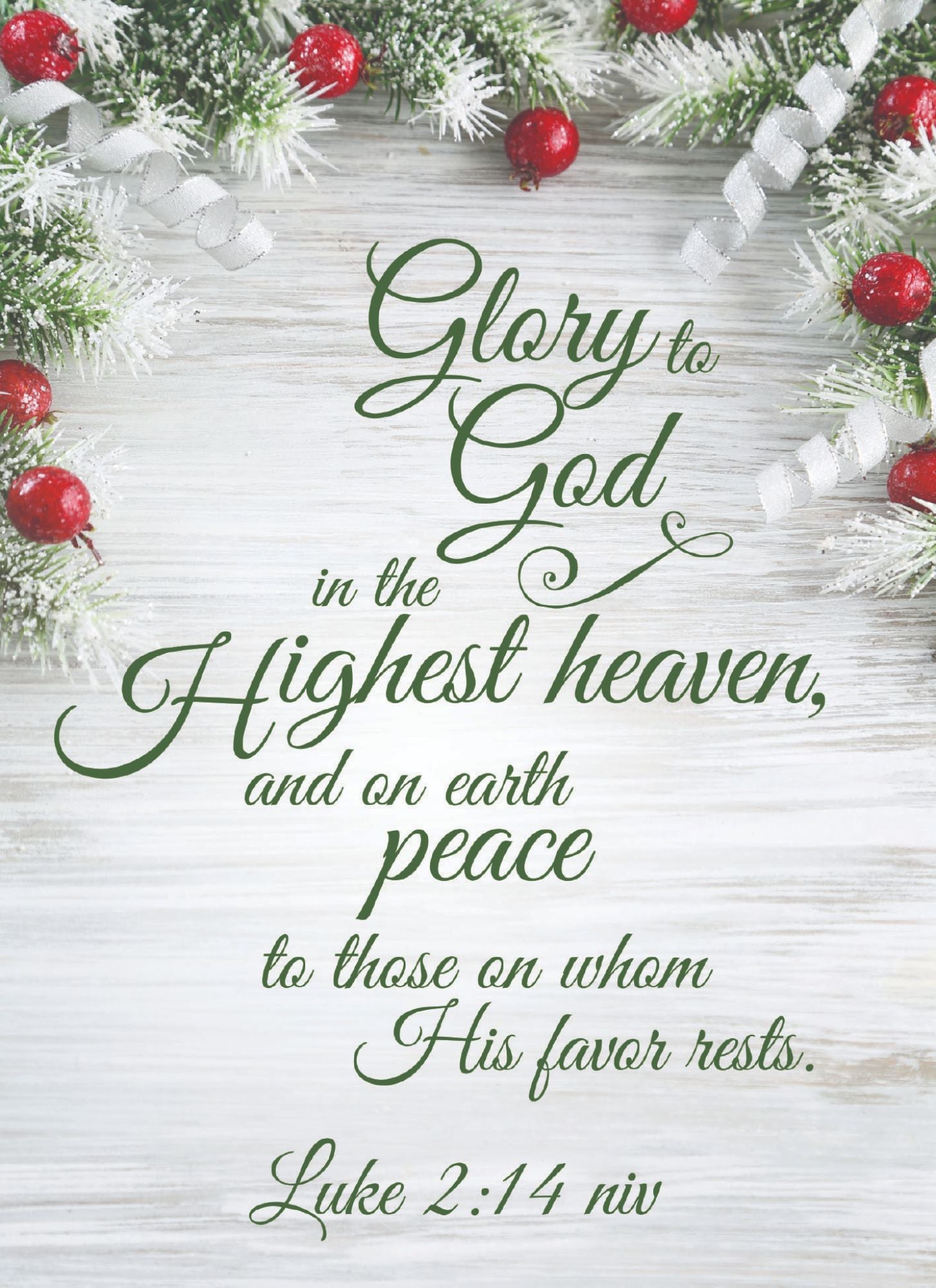 Example of a Christmas Cards - Blessings