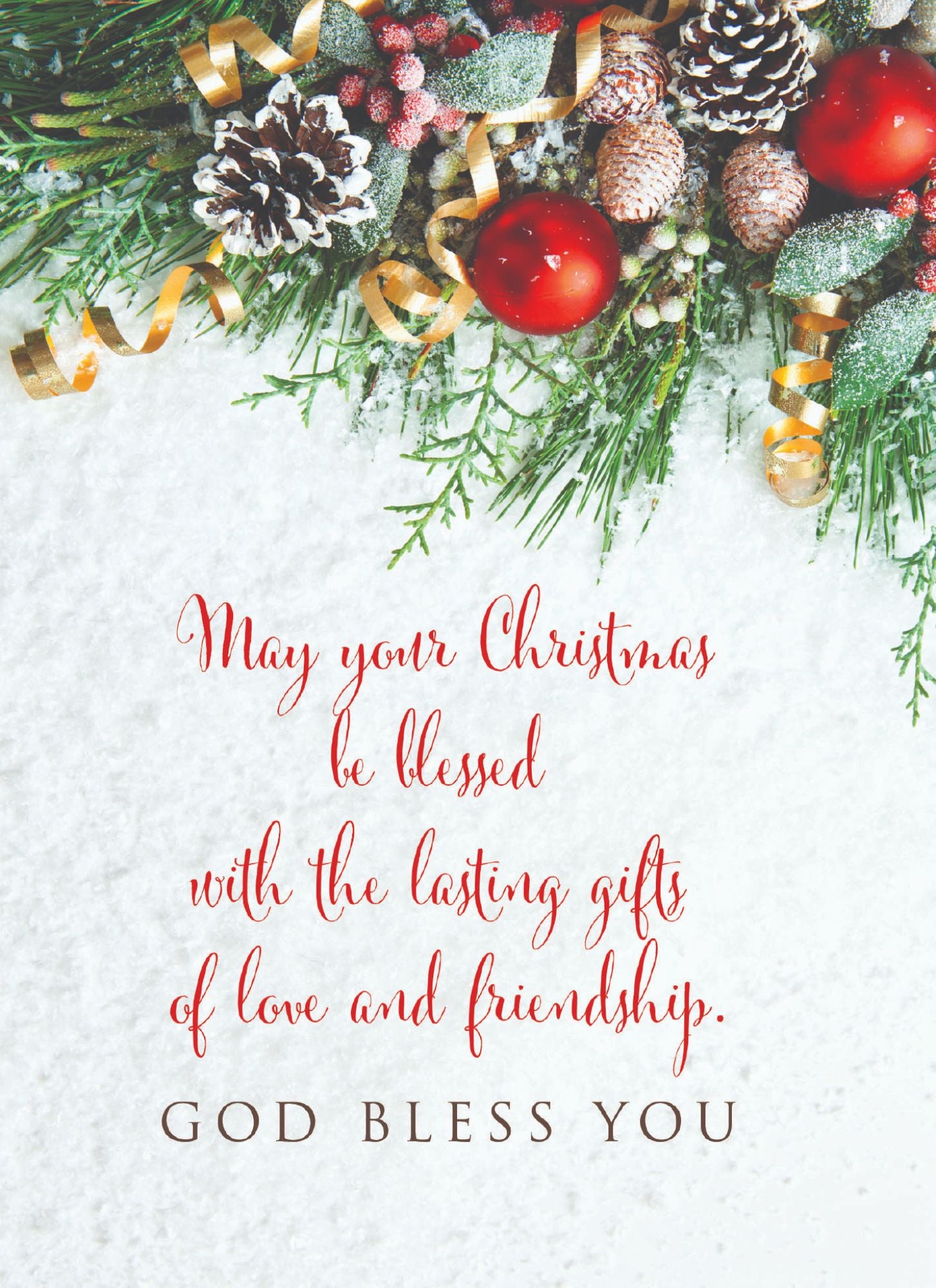 Example of a Christmas Cards - Blessings