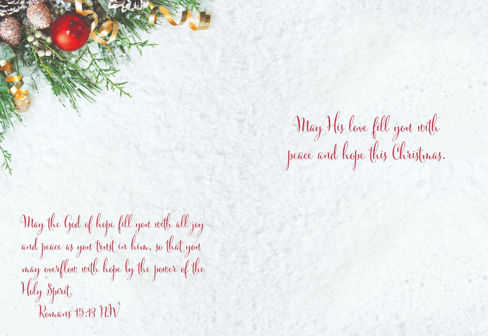 Example of a Christmas Cards - Blessings