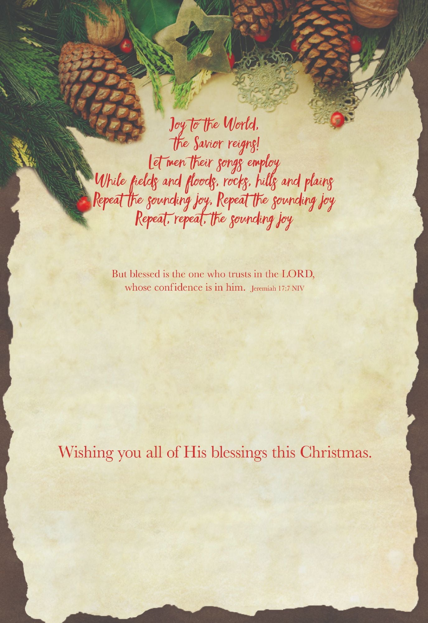 Example of a Christmas Card Assortment - Christmas Hymns