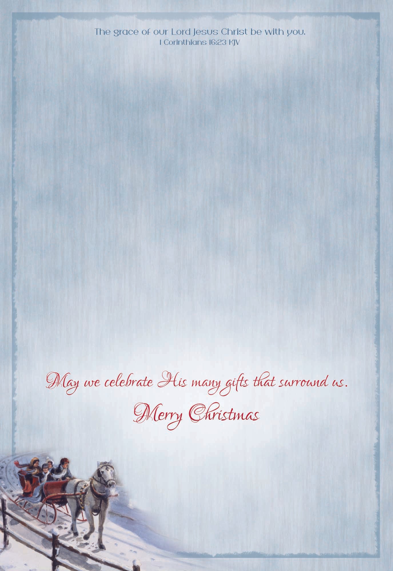 May we celebrate His many gifts that surround us. Merry Christmas