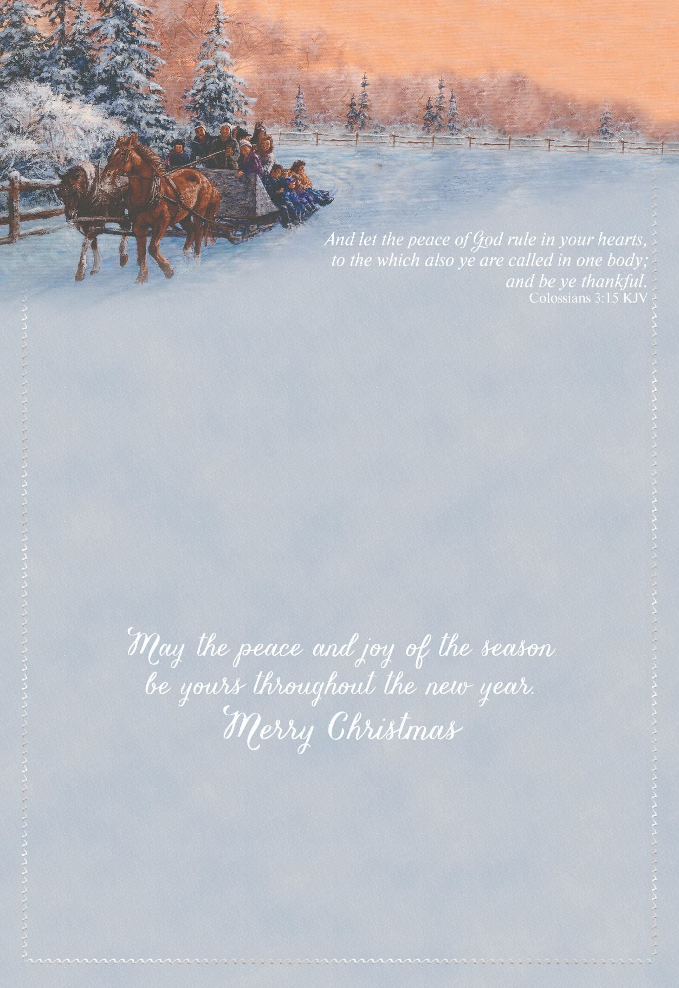 Example of a Christmas Cards - Winters Glow