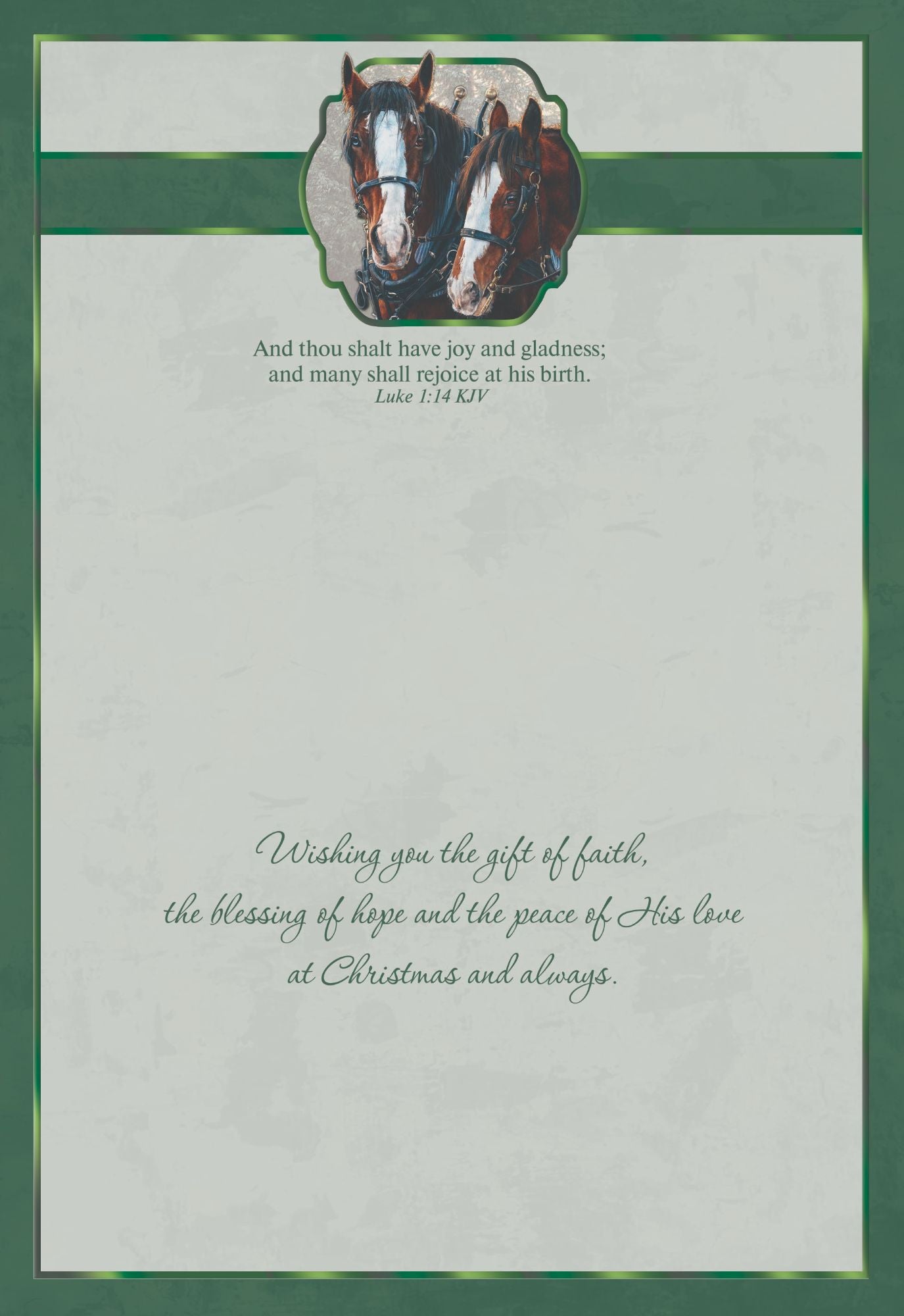 Example of a Christmas Cards - Winters Glow