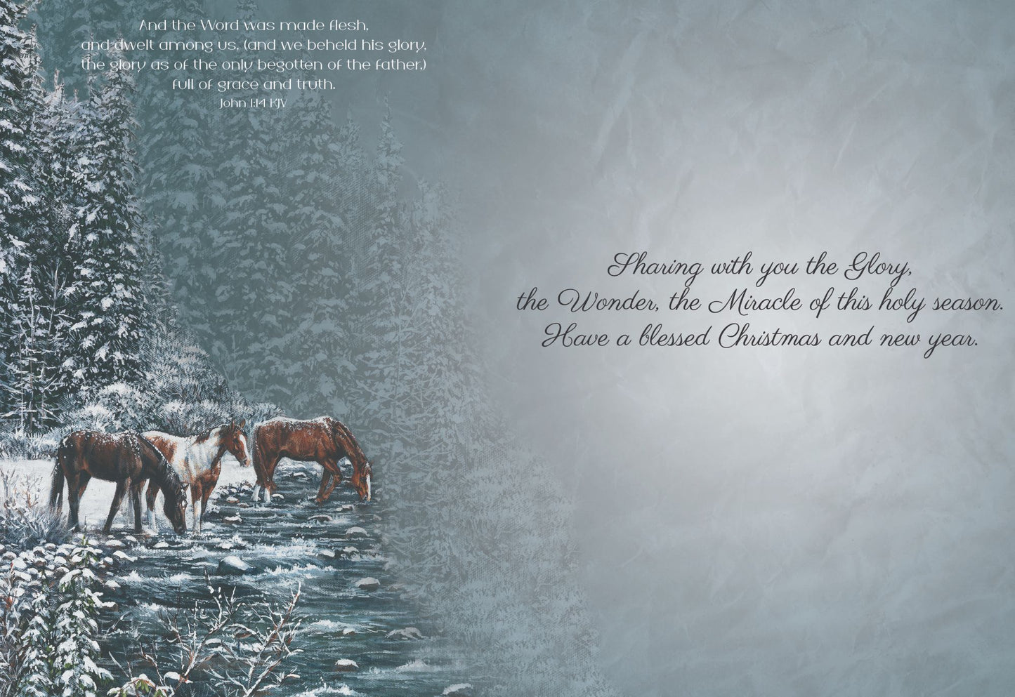 Example of a Christmas Cards - Winters Glow