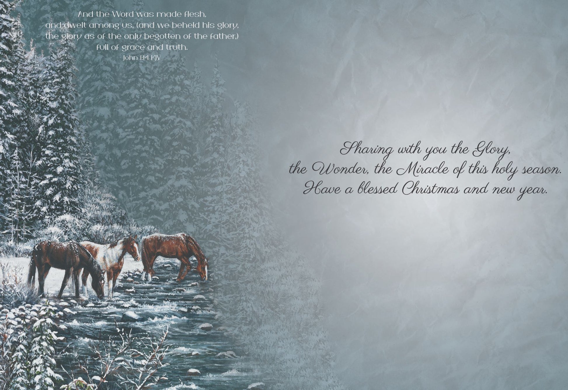 Example of a Christmas Cards - Winters Glow