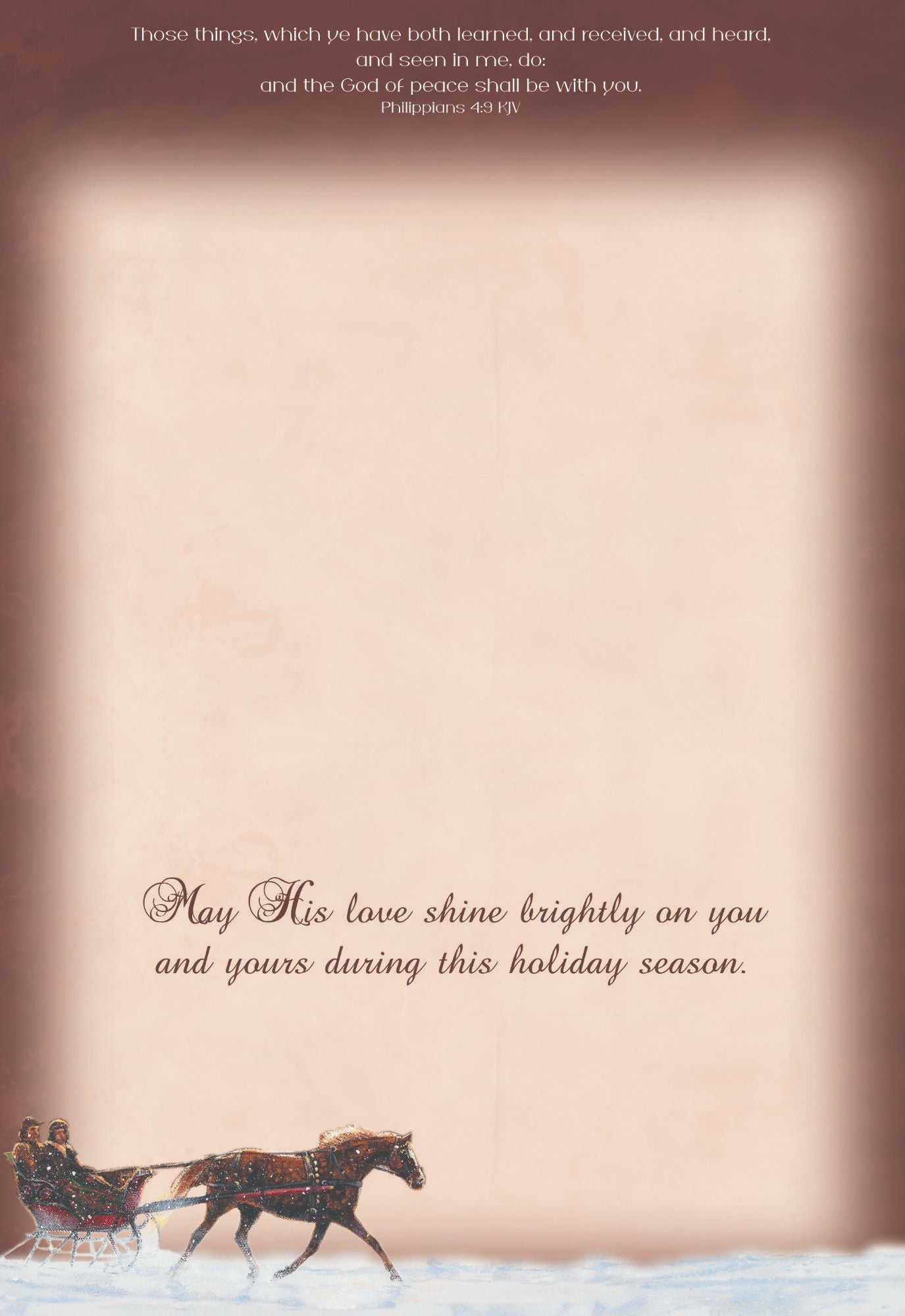 Example of a Christmas Cards - Winters Glow