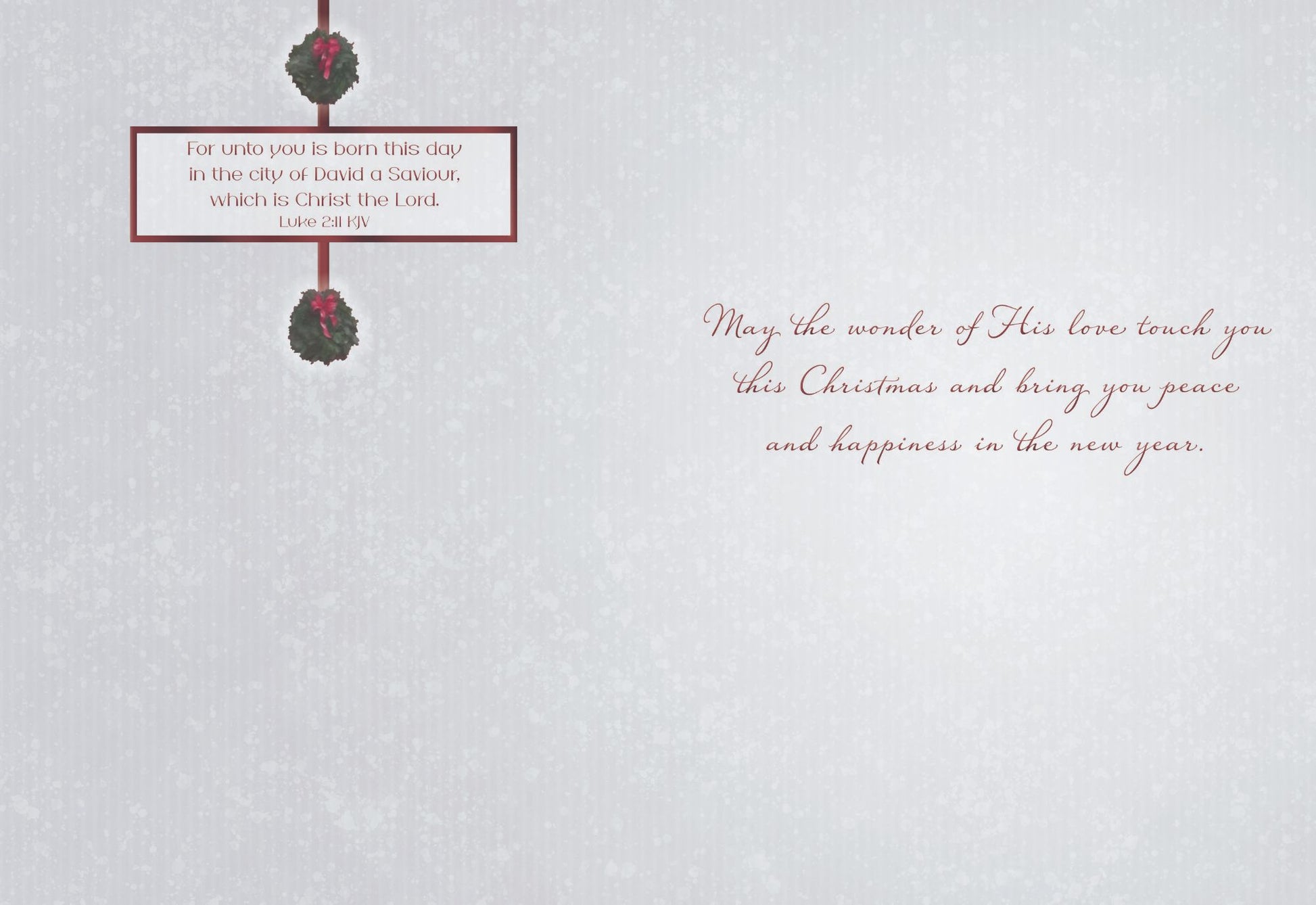 Example of a Christmas Card -Christmas Peace
