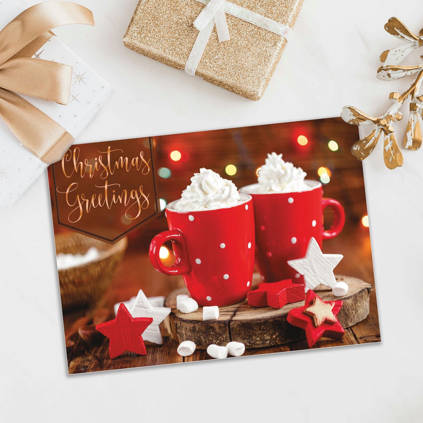 Religious Boxed Christmas Cards by Shared Blessings - Cozy Moments. 12 cards and envelopes