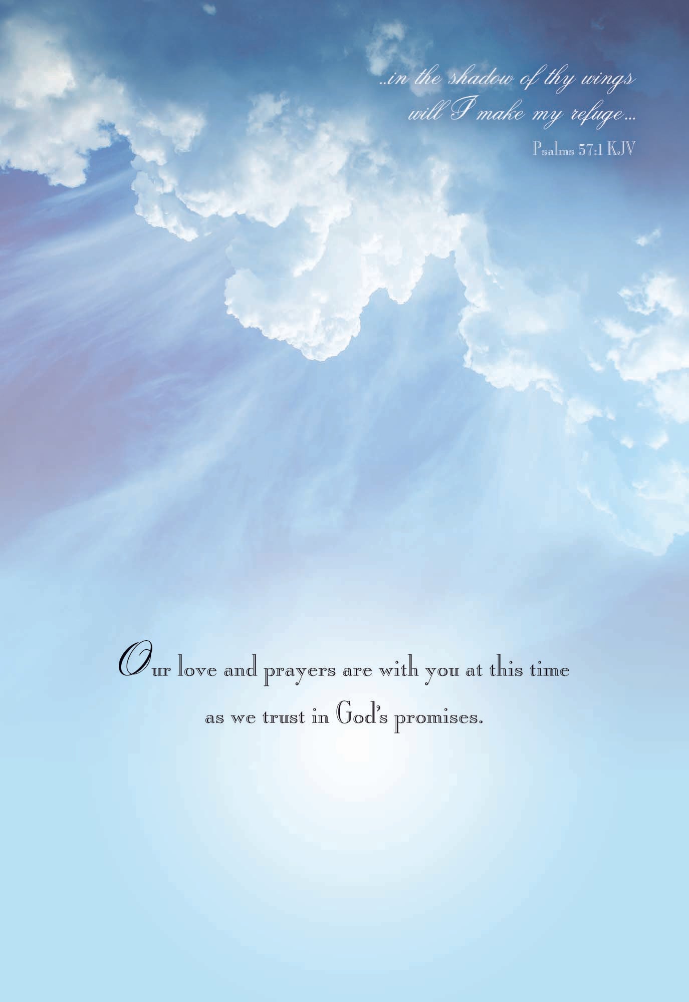 Sympathy - Clouds in the Sky - Assorted Sympathy Cards, Box of 12