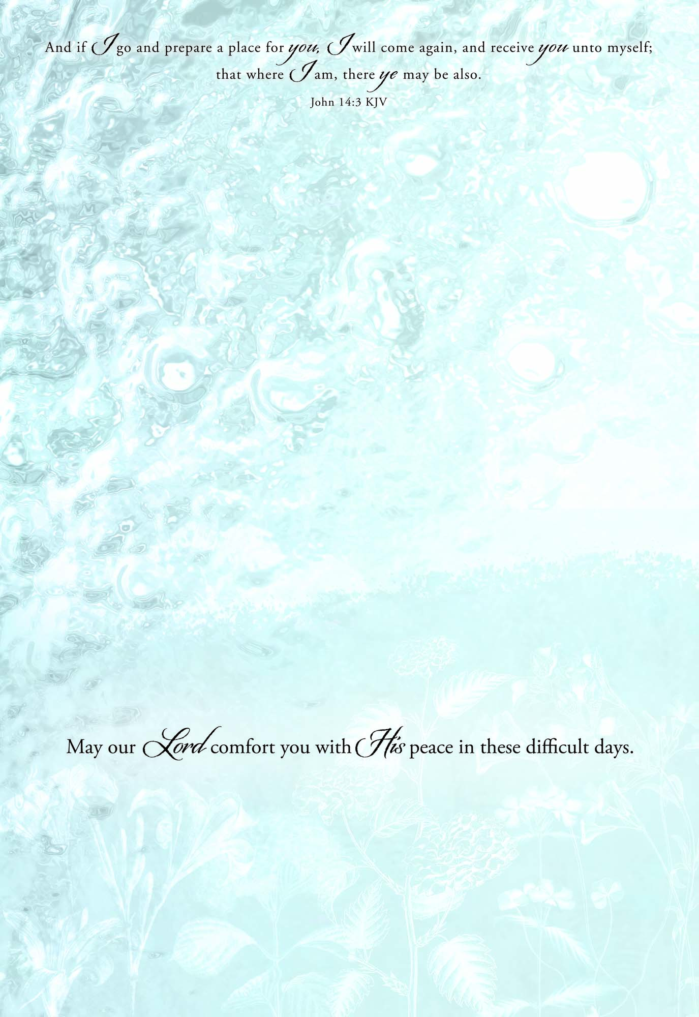 Religious Sympathy Cards by Shared Blessings- Lilies - 12 Cards and Envelopes