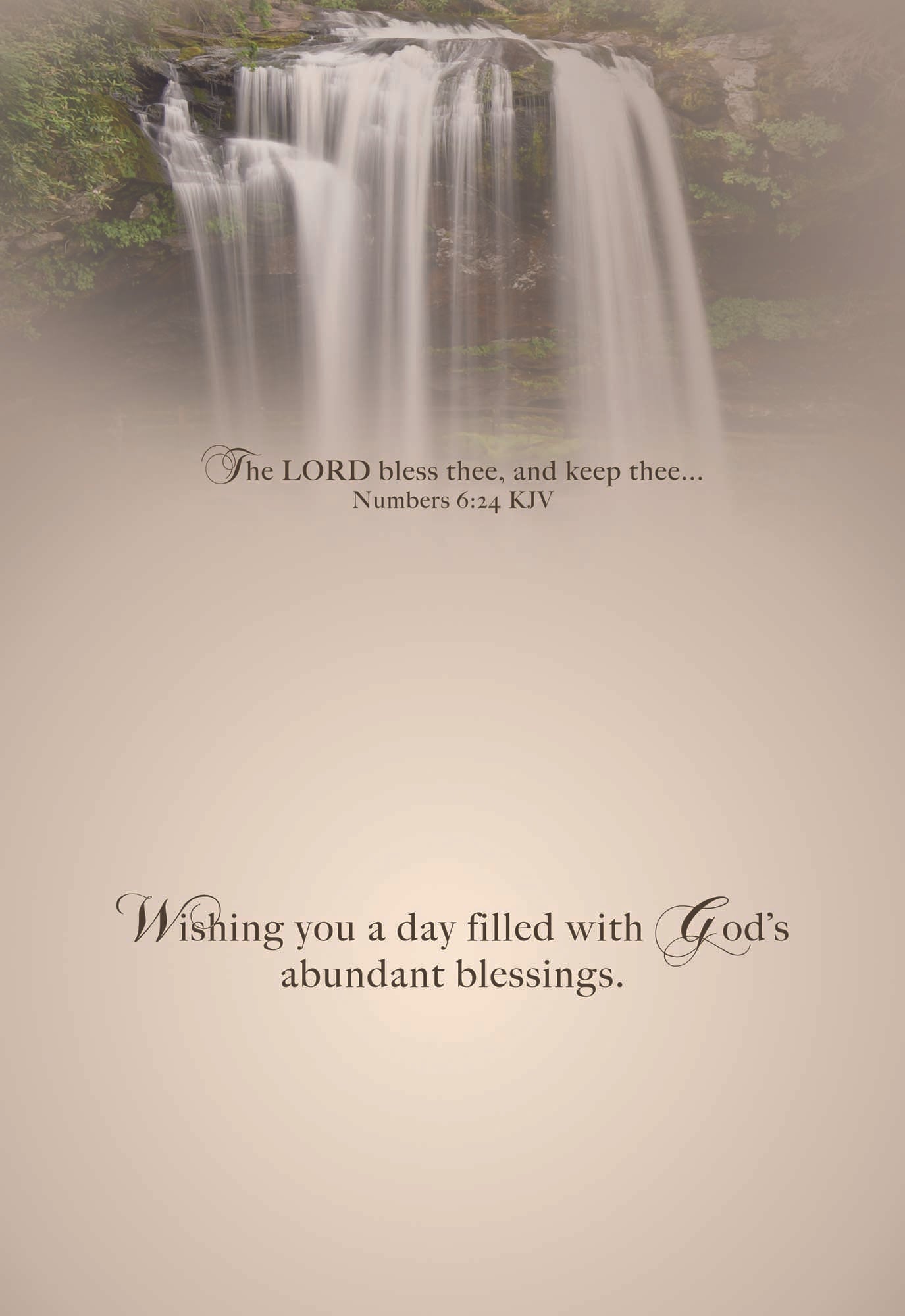Happy Birthday #3 Interior - The LORD bless thee, and keep thee...