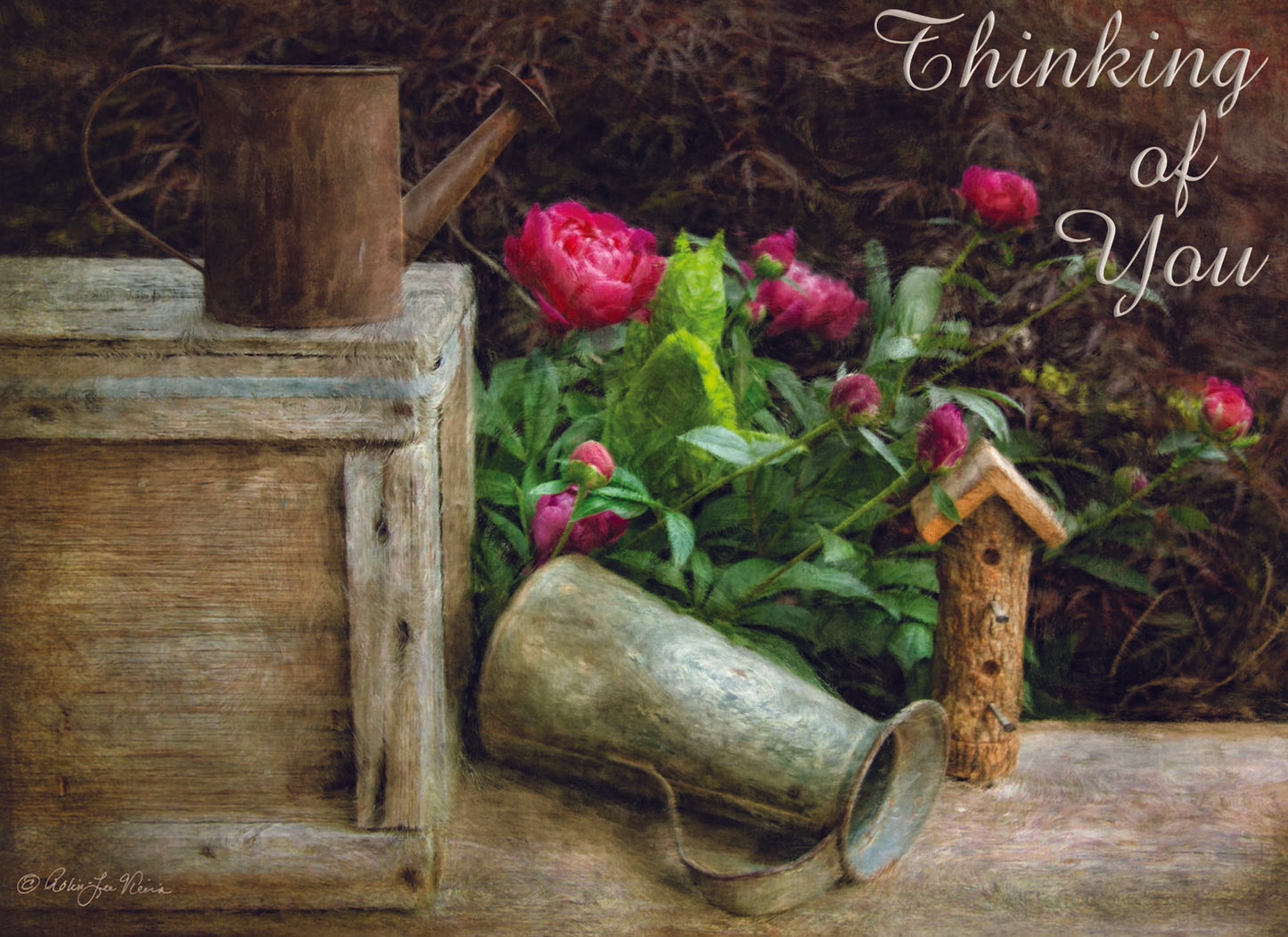 Christian Thinking of You Cards by Shared Blessings- Florally Yours, 12 Cards and Envelopes