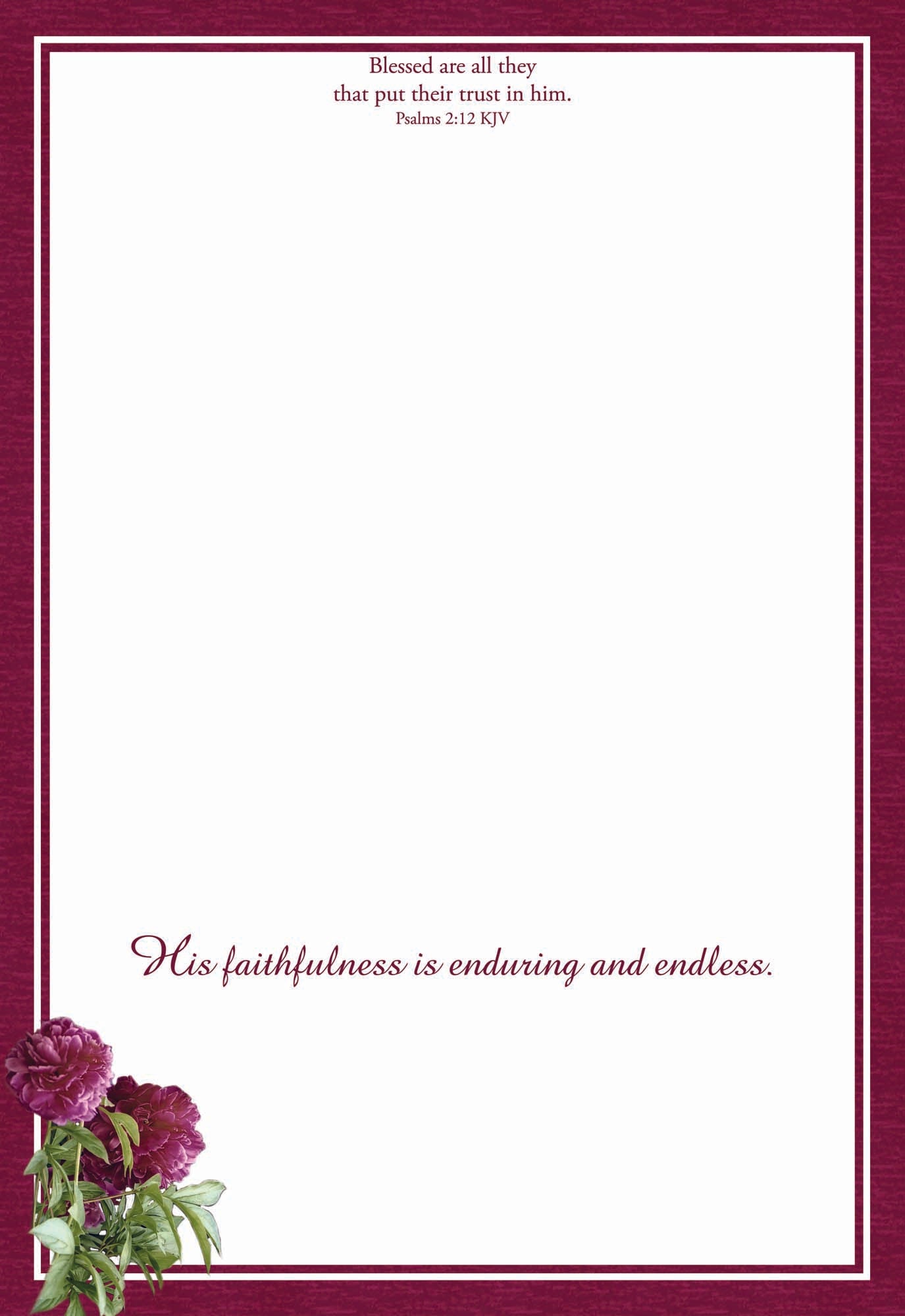 Christian Thinking of You Cards by Shared Blessings- Florally Yours, 12 Cards and Envelopes