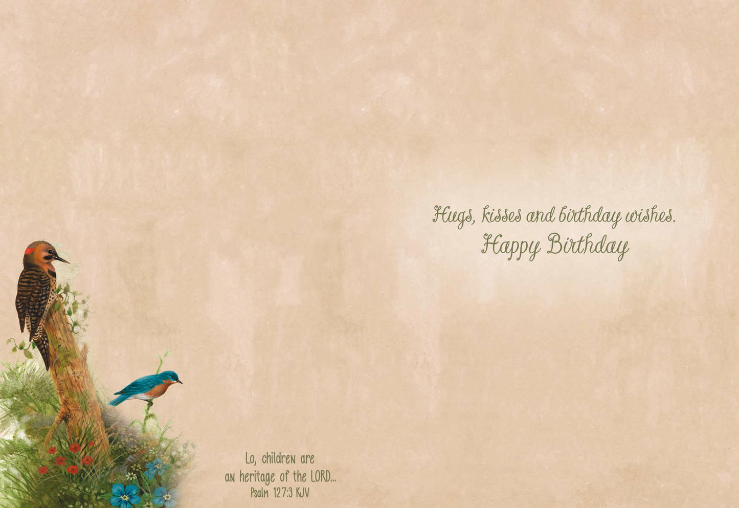 Hugs, kisses and birthday wishes. Happy Birthday