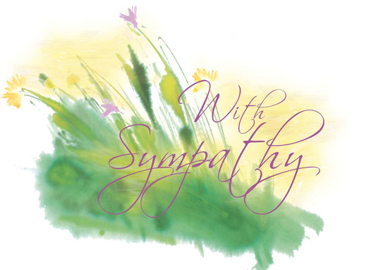 Christian Sympathy Cards by Shared Blessings. Watercolor Seaside | 12 Cards