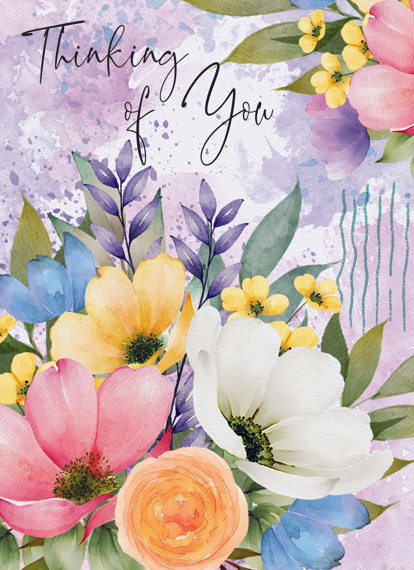 Christian Thinking of You Cards by Shared Blessings- Garden's Reflection, 12 Cards and Envelopes