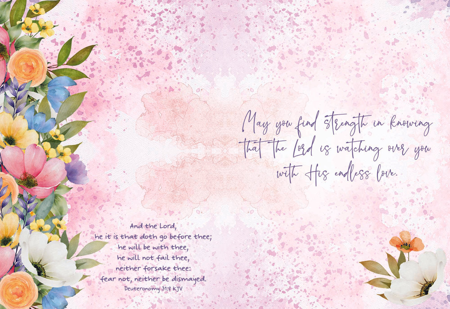 Christian Thinking of You Cards by Shared Blessings- Garden's Reflection, 12 Cards and Envelopes