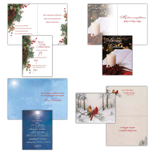 Large Boxed Christmas Card Assortment- Blessings of Christmas - 24 cards and envelopes