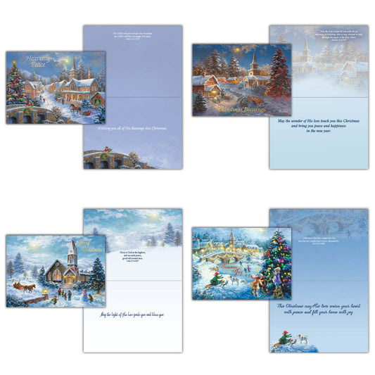 Assorted Boxed Christmas Cards - Heaven on Earth - 12 Cards and Envelopes