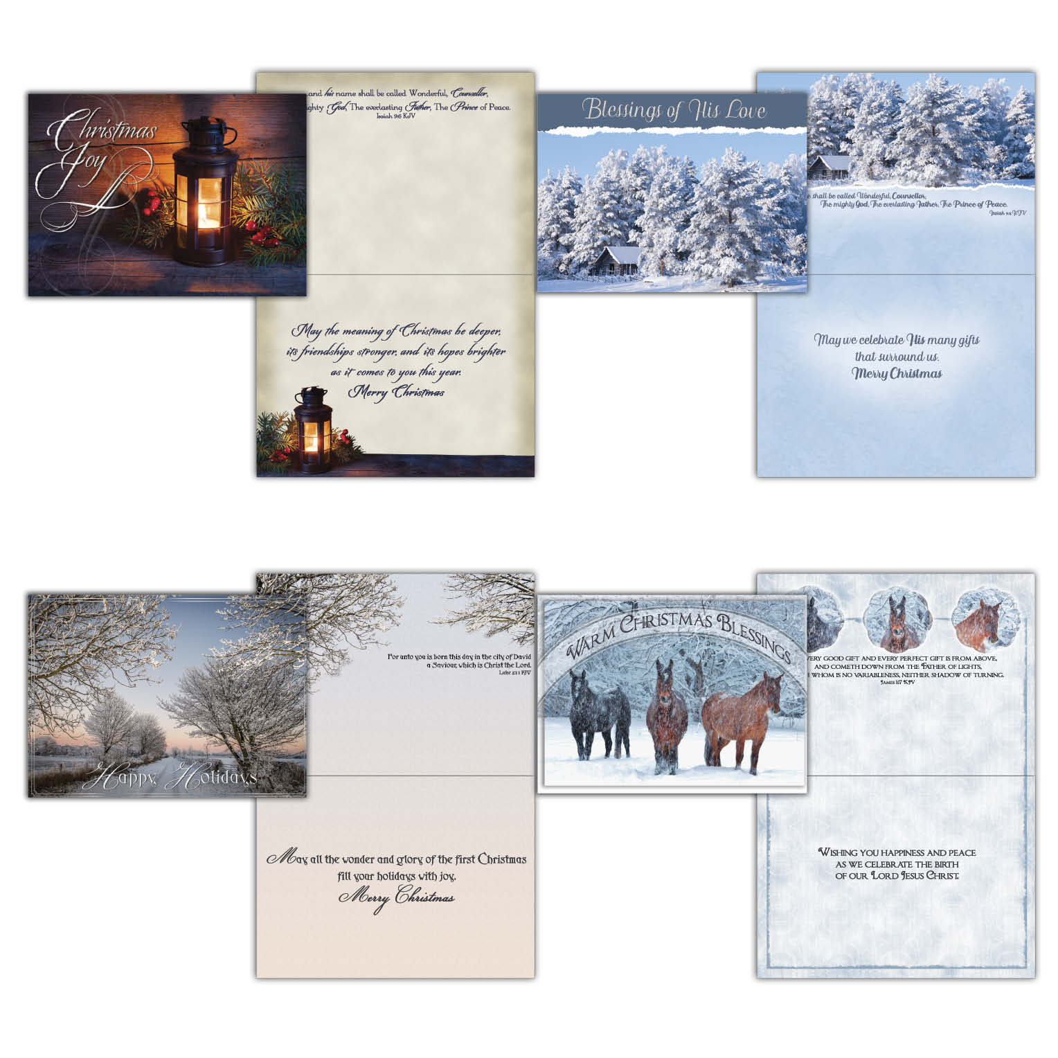 Extra Large Boxed Christmas Card Assortment 4 cards