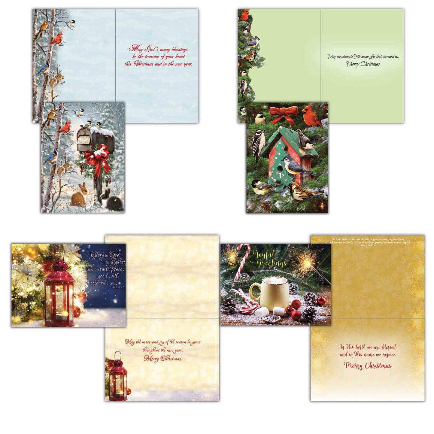 Extra Large Boxed Christmas Card Assortment - 4 Cards