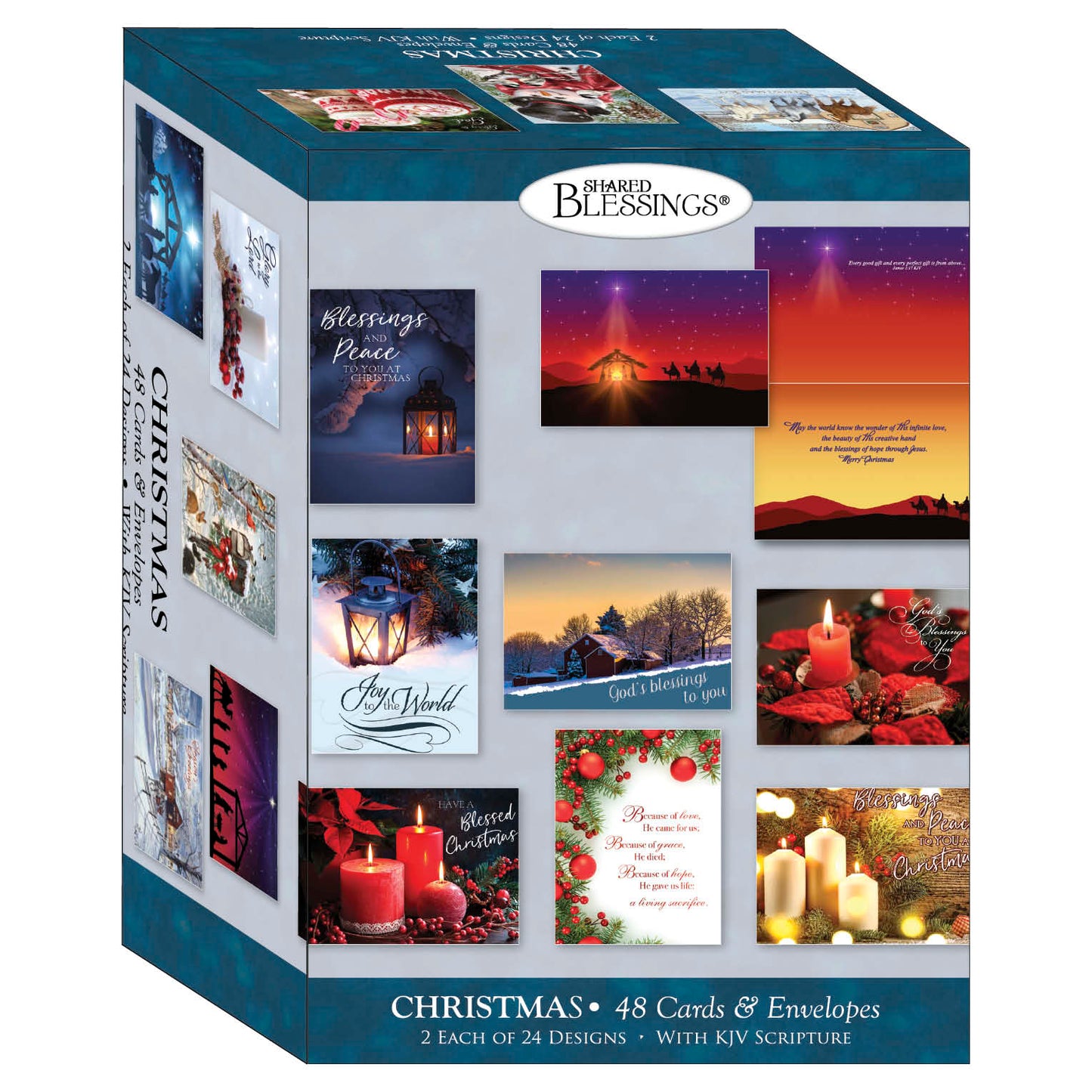 Extra Large Boxed Christmas Card Assortment Shared Blessings Box