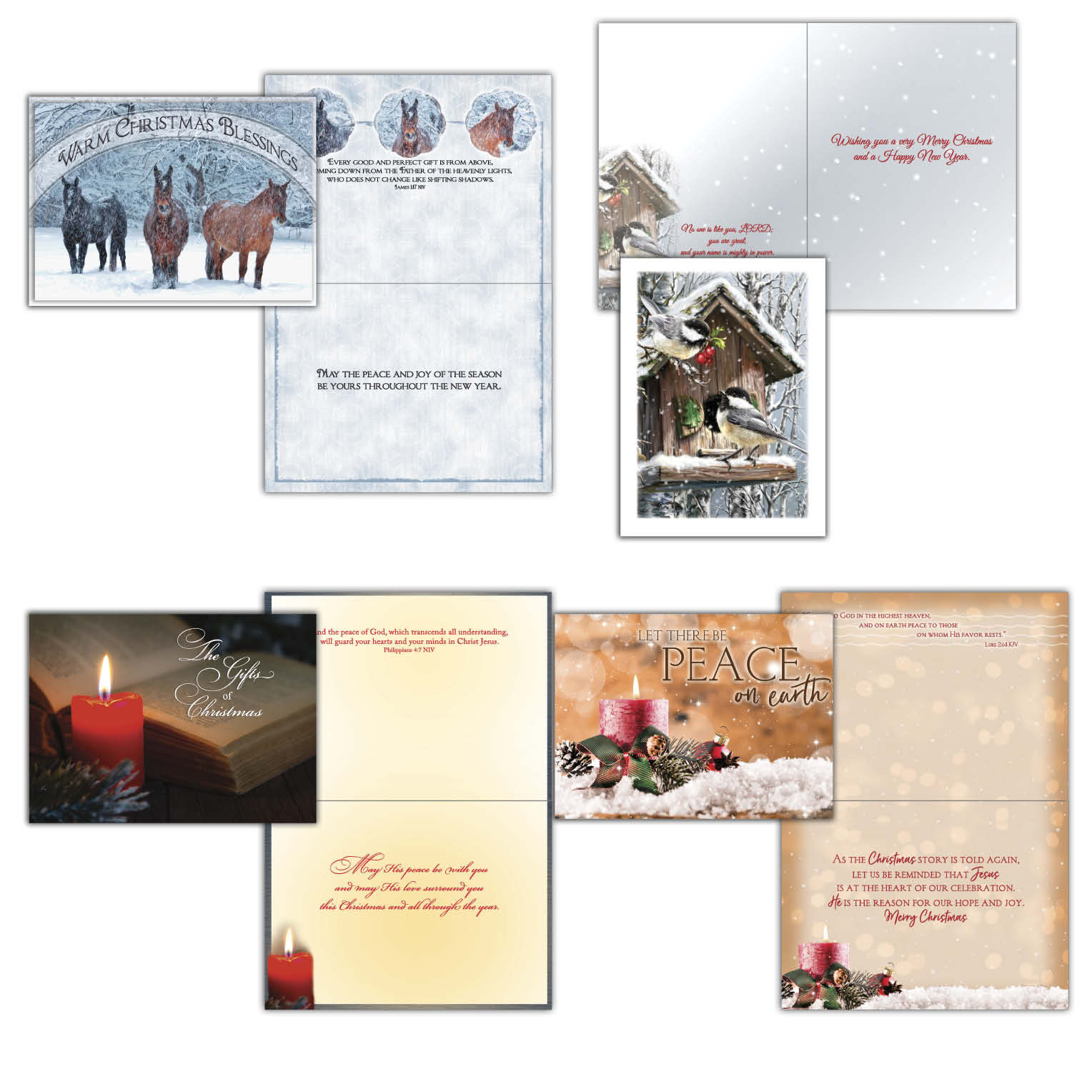 Extra Large Boxed Christmas Card Assortment - 4 Cards