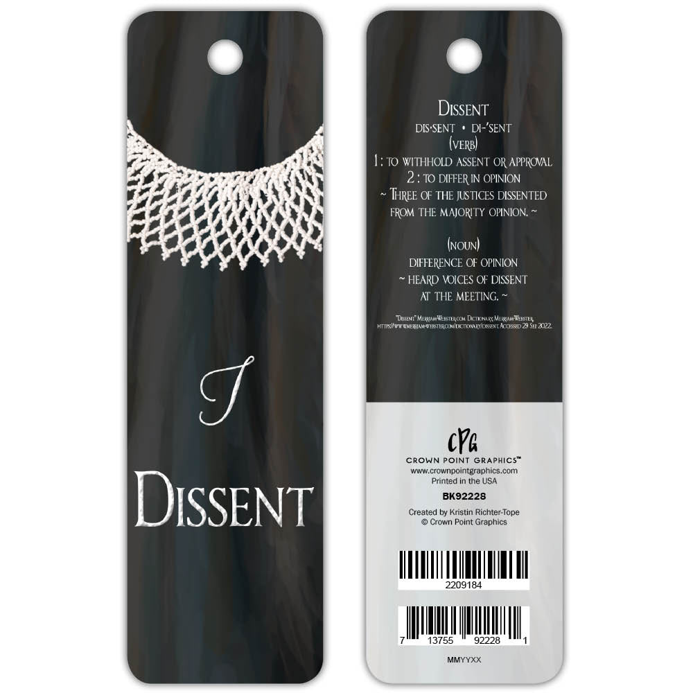 I Dissent -bookmark