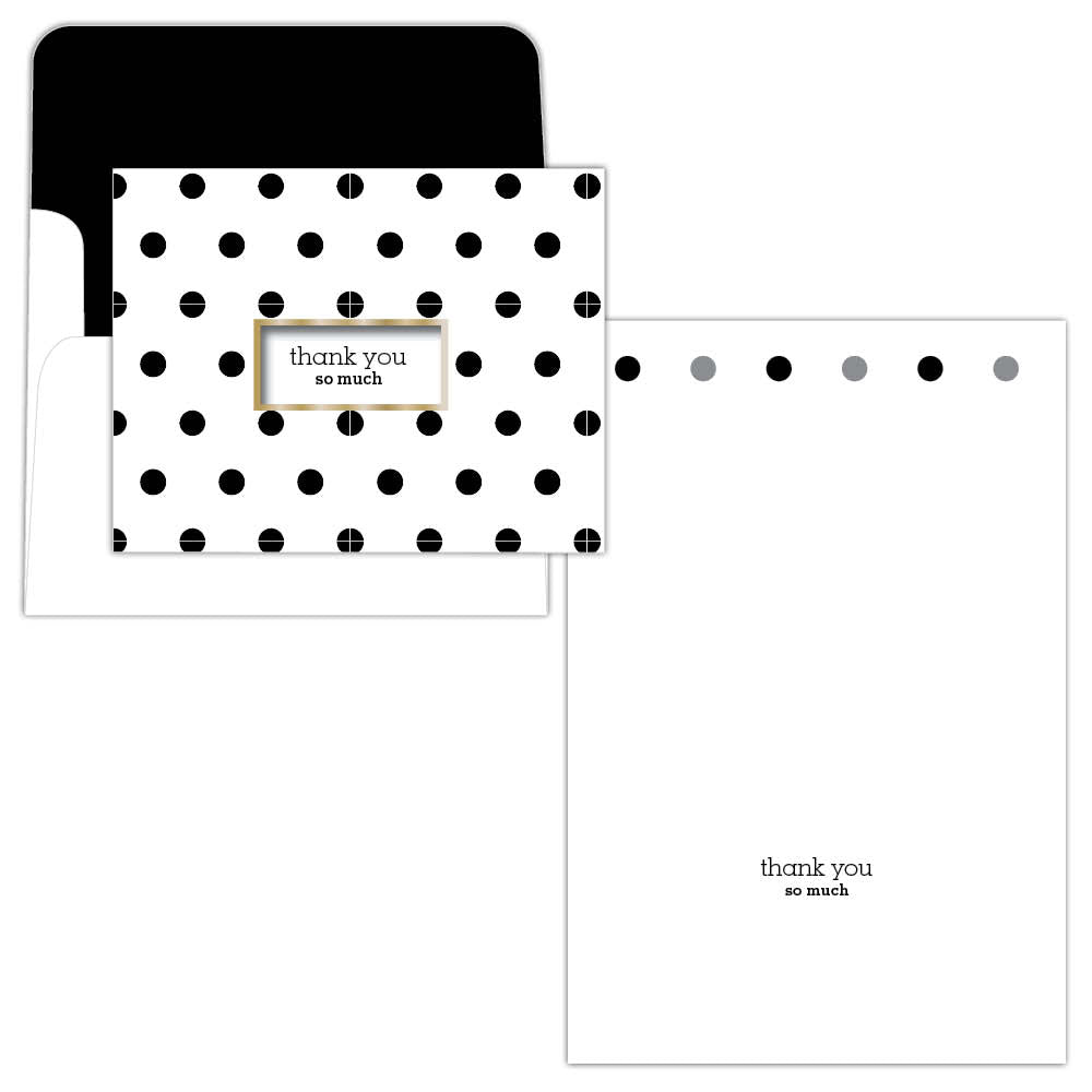 Polka Dots Thank You, Box of 15