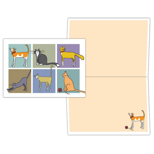 Cat Collage - Boxed Note Cards, Box of 15