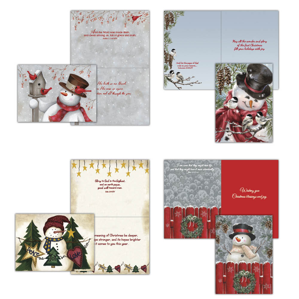 –　Snowman　Boxed　Cards　Christmas　Friends　and　Crown　Point　Graphics