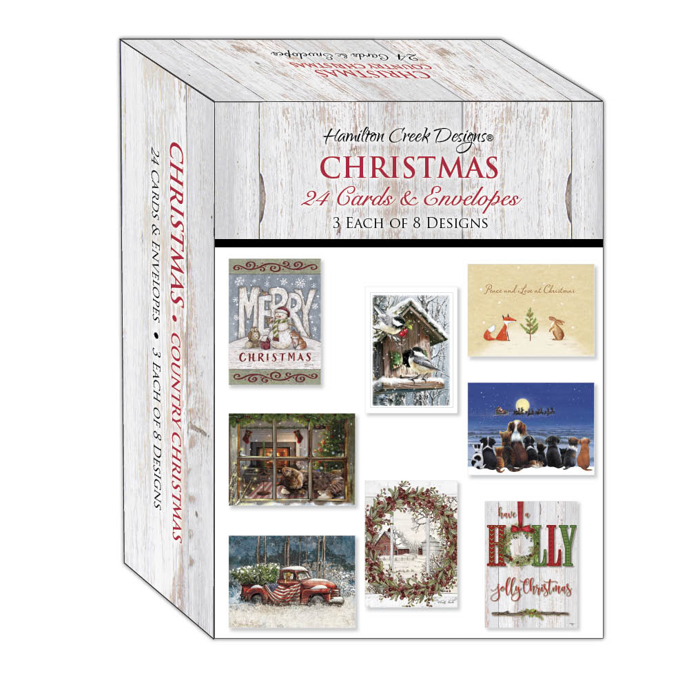 Country Christmas - Large Boxed Christmas Card Assortment