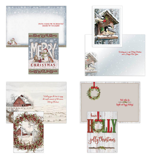 Country Christmas - Large Boxed Christmas Card Assortment