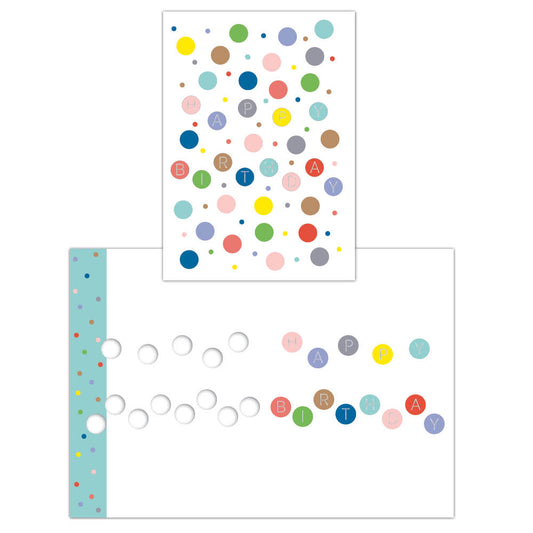 Dot Happy Birthday - Individual Birthday Card