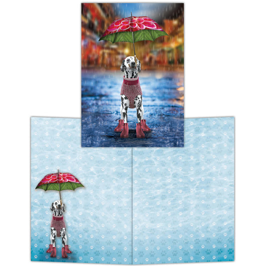 Umbrella Dog -15 Boxed Note Cards