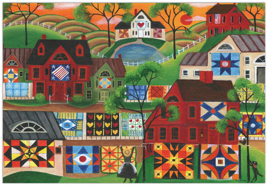 Mama’s Colorful Quilts  - 1000 Piece Jigsaw Puzzle