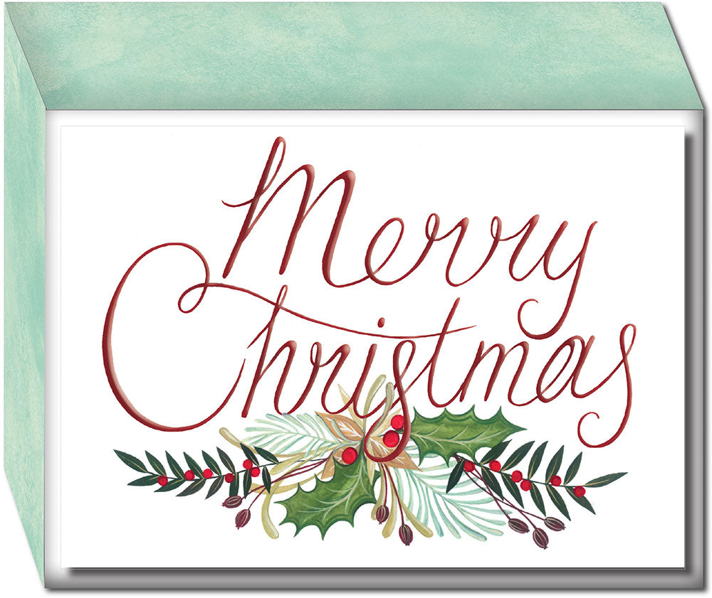 merry-christmas-holly-boxed-christmas-cards for Free Printable Merry Christmas Sign Merry Christmas Holly - Boxed Christmas Cards for Free Printable Merry Christmas Sign