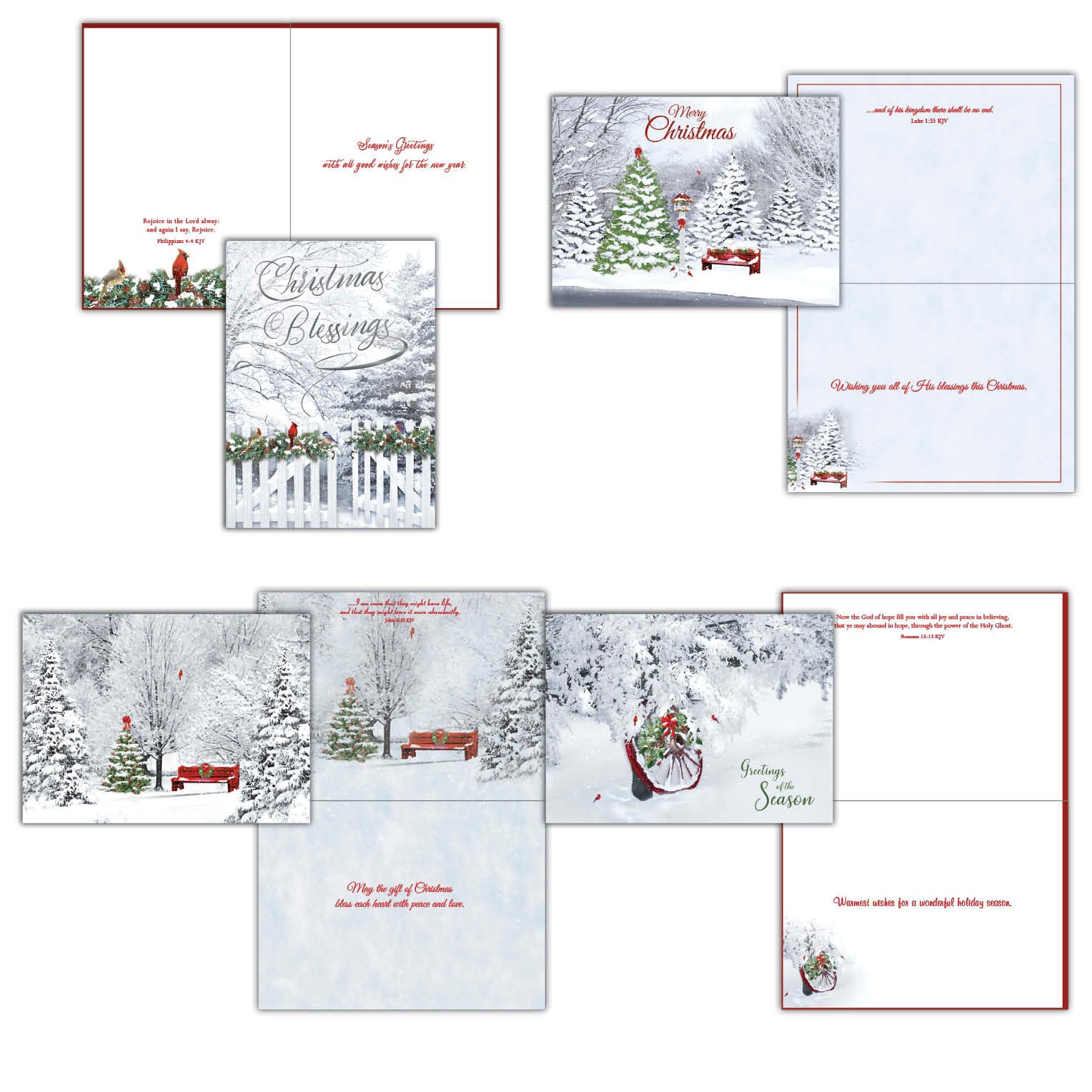 Point　Boxed　Christmas　Crown　Cards　Winter　–　Wonderland　Graphics