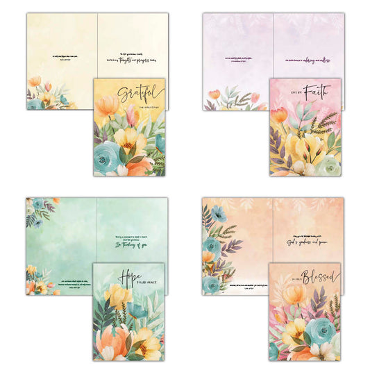 Christian Thinking of You Cards by Shared Blessings- Sunday Morning, 12 Cards and Envelopes